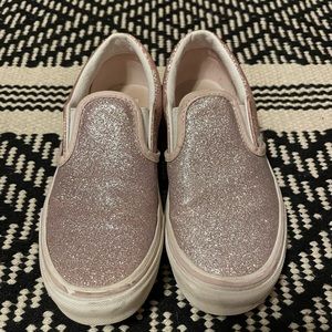 Girls Vans slip-ons. Worn but in good shape.